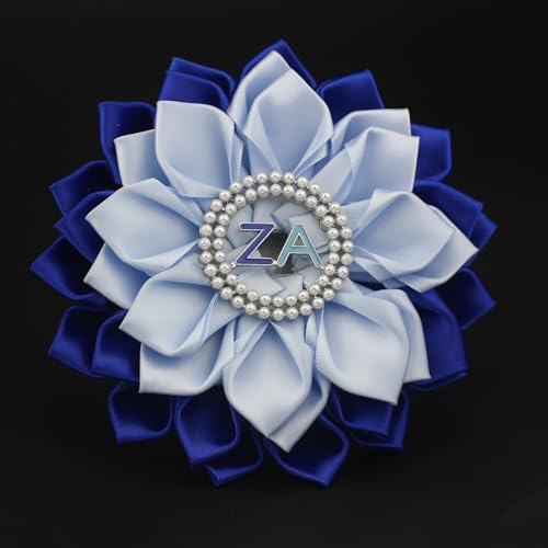 Image of Zetaa Amicaea Flower Brooch Pin for Women ZA Sorority Corsage Gift Greek Sorority Brooch Pin Paraphernalia Gift Sisterhood Jewelry for Soror