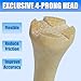 SANDIAN Premium Bamboo Golf Tees, 4-Prong Head Cup, Two Sizes 3-1/4
