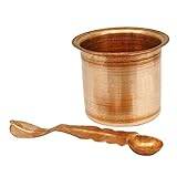 Authentic Traditional Indian Pancha Patra Udharini With Achmani Tableware Pooja Accessory