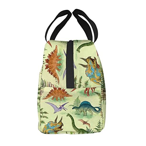 Majoug Dinosaur Portable Lunch Bag Woman Waterproof Tote Shoulder Bags Small Handbags Purses Lunch Box,Shopping Office/Picnic/Travel/Camping #TOP2