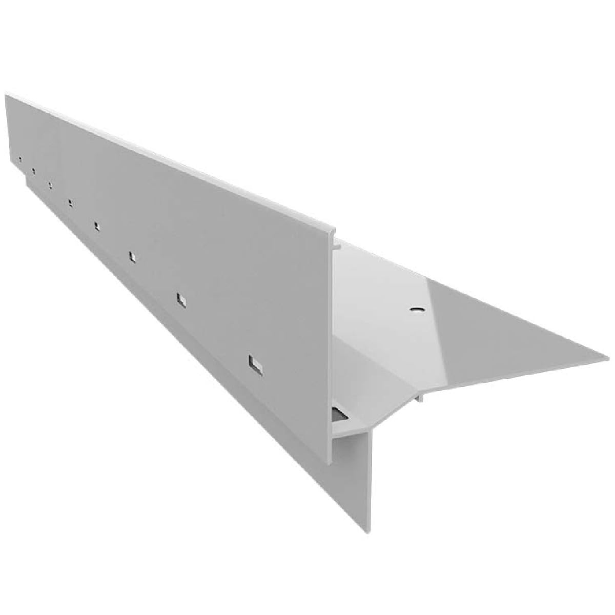 Aluminium Traufprofil 200cm Graphit - Renoplast Terrassenprofil Für Balkon Und Terrasse