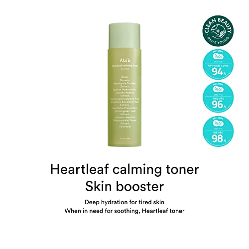 Image of Abib Heartleaf Calming Toner Skin Booster 7.1 fl oz / 210ml I Toner for Senstive Skin, Irritated Skin, Instant Relief for Acne