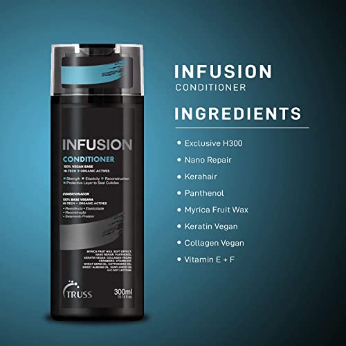 Truss Infusion Conditioner For Dry, Damaged Hair - 100% Vegan Base Deeply Hydrates, Protects & Restores For Strong, Soft, Shiny Hair - Anti-Aging Conditioner For Color Treated Hair #TOP6
