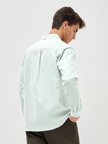 Image of Urbano Fashion Men's Cotton Full Sleeve Regular Fit Casual Striped Shirt