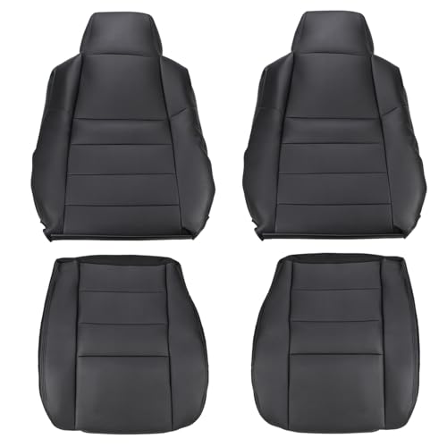 AUTOKAY Seat Covers Fits for Ford F250 F350 F450 F550 2002 2003 2004 2005 2006 2007 - Black
