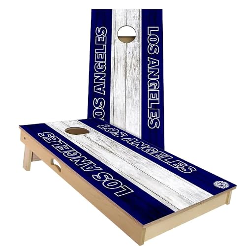 Skip's Garage Los Angeles Vintage Themed #5 Baseball Cornhole Set