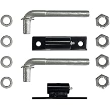 J-Bolt with Plate J Bolt Gate Hinges for Large Heavy Driveway Gates, Wood, Iron or Steel Gates