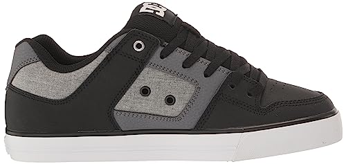 Image of DC Men's Pure Casual Skate Shoe Black /White /Armor 6