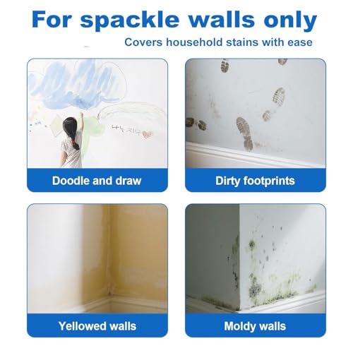 Image of White Interior Wall Paint 6.35 Oz,Drywall Primer for Stain & Graffiti Cover | 2-in-1,Convenient small-size wall primer. Covers stains and graffiti on drywall for indoor wall minor repair.