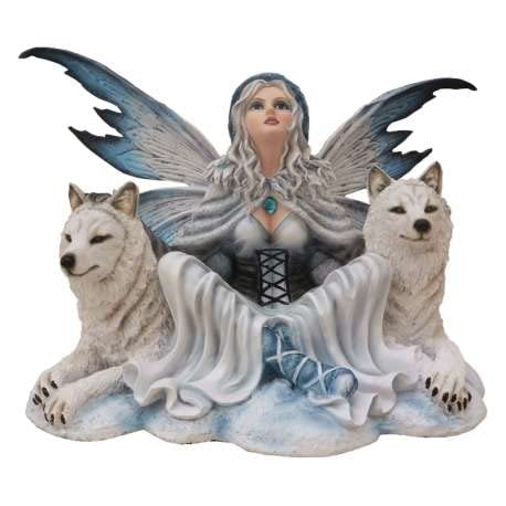 Statuette fée géante 45cm pour sublimer un coin de verdure et créer un espace zen