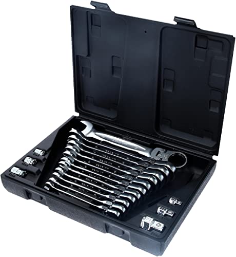 KS TOOLS 503.4868 Coffret de clés mixtes à cliquet à tête inclinable à verrouillage GEARplus