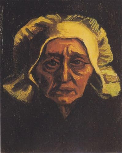 Lienzo artístico Testa di vecchia contadina de Van Gogh, decoración de pared de alta calidad