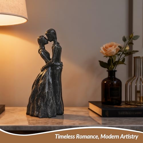 Figura Decorativa de Resina Pareja Amorosa para Hogar miniatura 6