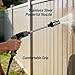 Jetterix Pressure Washer, Cordless Pressure Washer with Spray Nozzle, 360° Rotating for Three Spray Modes, Durable Stainless Steel for Driveway Patio Deck Fence (Blue (Without Water Bottle))