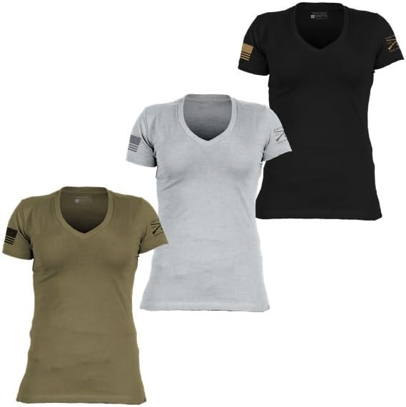 Grunt Style Basic Women's V-Neck T-Shirt Pack