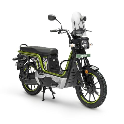 Image of Kinetic Green E-Luna X3 Prime Electric Scooter with charger - Sparkling Green - Ex-Showroom
