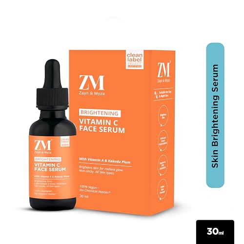 ZM Zayn & Myza Vitamin C Face Serum | Brightening Serum For Glowing skin | Revives dull skin|Fades pigmentation & dark spots | For all skin types | 30 ml