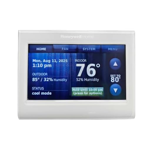 Honeywell TH9320WF5003 Wi-Fi 9000 Color Touch Screen Programmable Thermostat, 3.5 x 4.5 Inch, White, 'Requires C Wire"