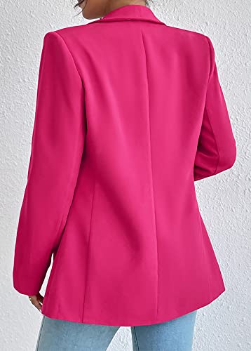 Nihsatin Women's Business Casual Blazer Lapel Collar Open Front Long Sleeve Jackets2