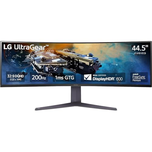 LG 45GR75DC-B 45 inch Ultragear Curved Gaming Monitor, 3-Way Adjustable Stand (Renewed) Bundle with 2 YR CPS Enhanced Protection Pack - Image 3