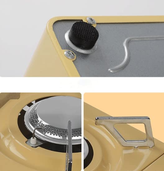 2.3kw Portable Cassette Furnace, Multi-Level Firepower Adjustment Outdoor Field Stove, Windproof Cassette Furnace for Outdoor Camping Trips