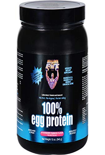 Healthy 'N Fit 100 Percent Egg Protein, Strawberry Passion, 12 Ounce