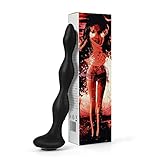 Domlust Vibrating Anal Beads Prostate Massager - Estim Shocking Auto Heat Dildo G Spot Vibrator Sex Toy for Men Women, 8.66 Inch Large Butt Plug Soft Bendable Wet Silent Usage