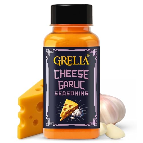 Image of Grella Cheese Garlic Seasoning Powder 125 grams for Popcorn, Nachos, Pasta, Fries, Dips and other snacks by - SEASON IT UP, Theater Cheese popcorn powder | Garlic cheddar cheese seasoning