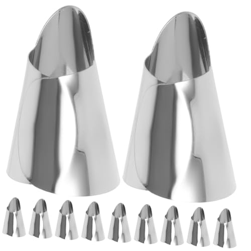 FOYTOKI 20Pcs Stainless Steel Gardening Thumb Cutter Durable Fruit and Vegetable Tool Easy to Use Thumb Protector for Efficient Harvesting and Trimming