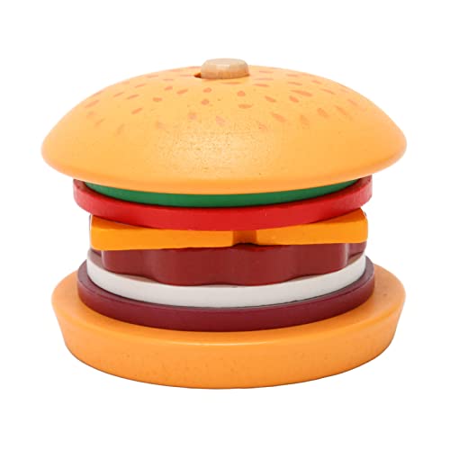 Juguete de Apilamiento de Hamburguesas, Juego de Juegos de Cocina de Comida Rápida, para Niños Mayores de 36 Meses, Cumpleaños Adecuado y Navidad