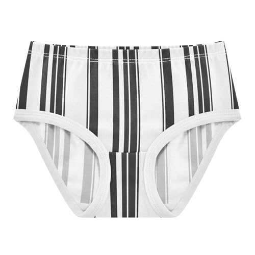 Joisal Minimalist Black White Stripes Girls Underwear Toddlers 2t Cotton Panties for Girl Fancy Kids Briefs Undies - Main Image