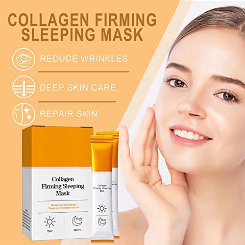 Wash Free Collagen Firming Mask, Korean Collagen Firming Mask, Tuchmasken Gesichts Masken zur Pflege, Anti-Aging-Maske… - Image 3