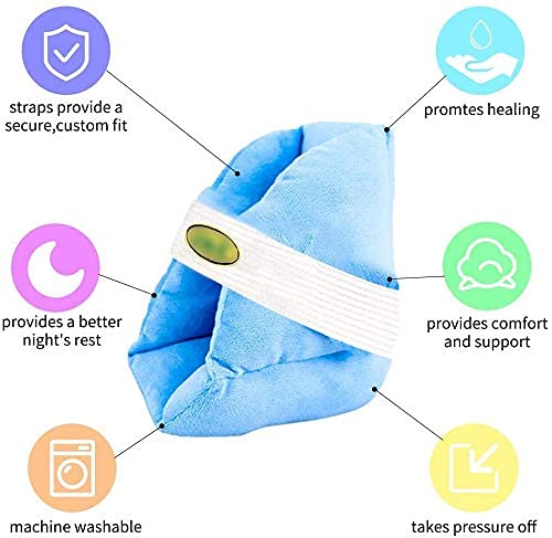 Fanwer Soft Comforting Heel Protector Pillows,Heel-Float Heel Protector,Achilles Tendon Protector for The Prevention of Pressure sores The Elderly Foot Correction Cover(1piece) … - Image 5