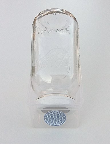 Preisvergleich Produktbild BioExklusiv ORIGINAL Ball Mason-Sprossenglas (64 oz) mit Wasserauffangbehälter