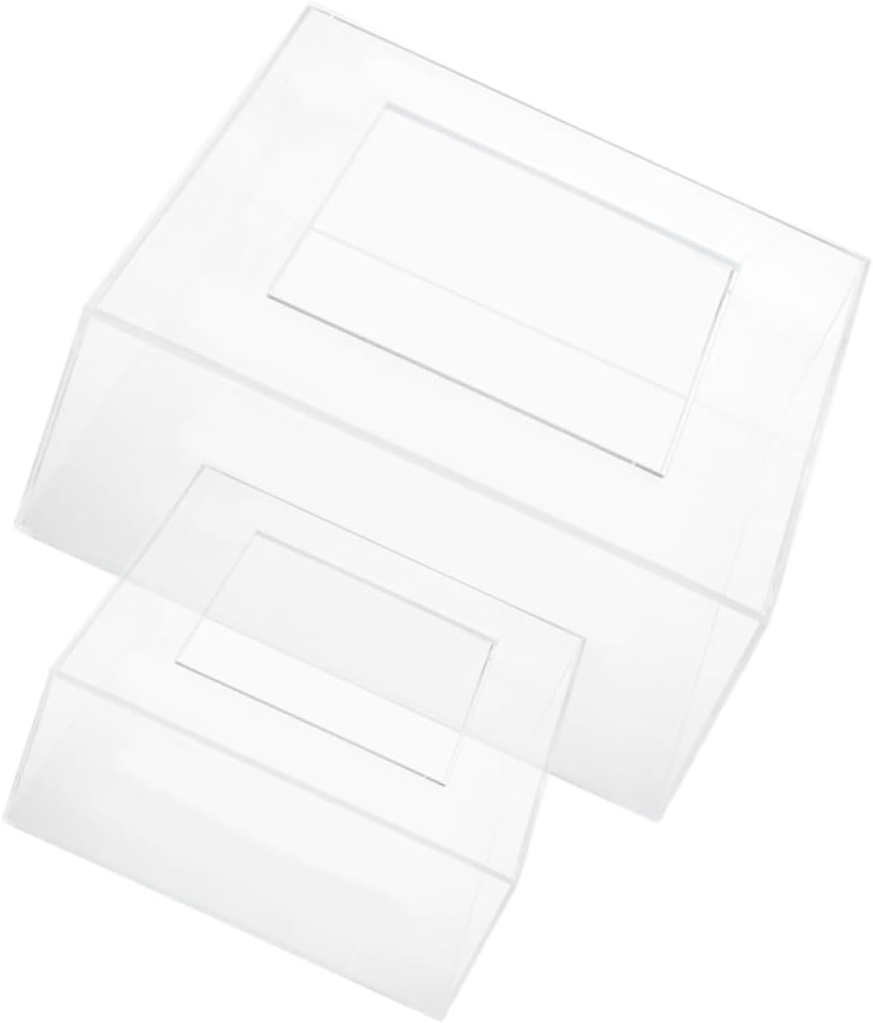 ABOOFAN Square Cake Stand Set Acrylic Cake Display Stands Sturdy Dessert Holder for Wedding Birthday Party Decorations