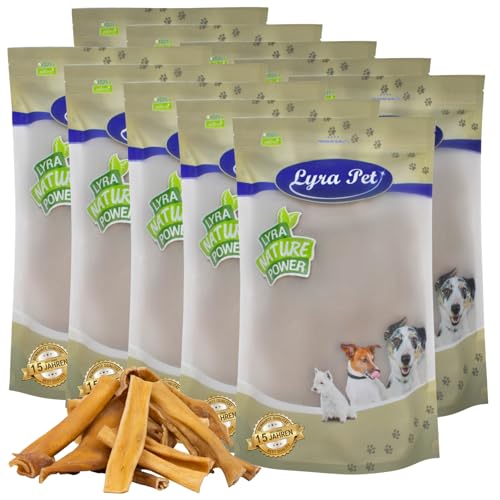 Lyra Pet® 10 kg Rinderkopfhaut hell | Naturbelassener Kausnack zahnreinigend | Proteinreiches Leckerli für Hunde | Langanhaltender Kauspaß | Fettarm & leicht verdauliches Hundefutter