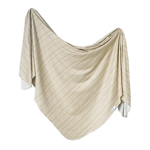 Image of Copper Pearl Large Premium Knit Baby Swaddle Receiving Blanket Clay