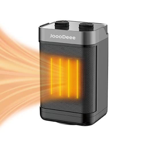 JoooDeee Keramik Heizlüfter Energiesparend leise,Elektroheizung,heizgeräte, Heizungslüfter Elektroheizung,1500W PTC Keramik Heizlüfter,90° Oszillierende Elektroheizung mit 3 Modi 2s Sofortheizung Cover