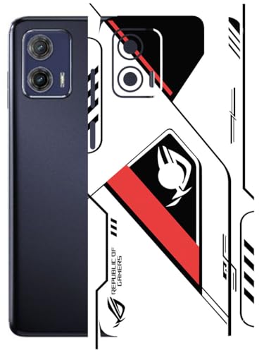 Image of AtOdds - Full Body Back Screen Guard Protector Film - Lamination Wrap Skin Sticker Compatible with Moto G73 (5G) | Scratchproof Matte Finish (RogRed)