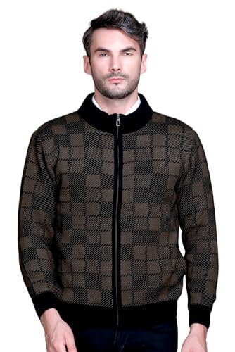 Image of GODFREY Full Sleeve Zipper Sweater for Man Winter Wear -Mens Woolen Sweaters Turtle Neck