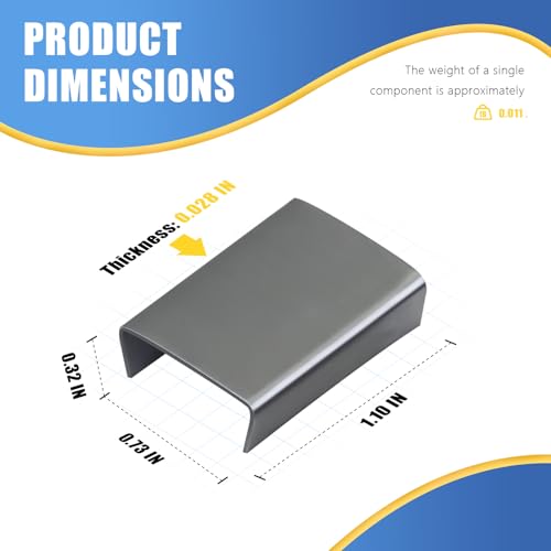 open snap-on seals for 3434 width steel strapping metal clips for packaging banding strong and safe1000pcs
