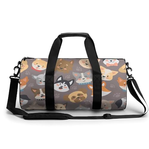 Sac de voyage week-end pied-de-poule pour ranger toutes vos affaires de gym