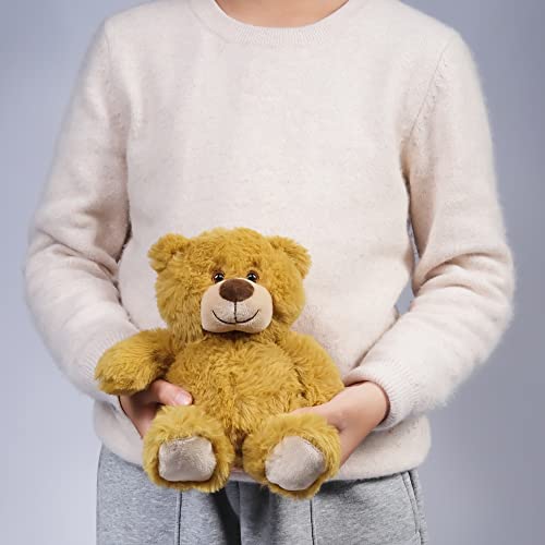 Benben Teddy Bear Stuffed Animal, Set Of 3, 10 Inch Small Stuffed Bear Plush Toy For Kids, Baby Shower Decoration For Boys, Girls, Gift For Easter, Christmas #TOP4