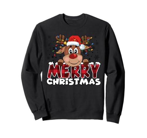 Merry Christmas Rentier Herren Damen Familie Matching Rentier...