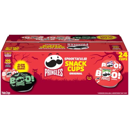 Pringles Potato Crisps Chips, Halloween Snacks, Trick or Treat, Snack Stacks, Original, 16oz Box (24 Cups) - image 1
