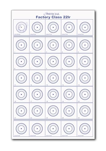 22lr Targets - The Unofficial Factory Class 22lr Targets - 50 Targets per Pack