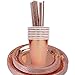BESLIME Rose Gold Party Supplies Party Tableware Rose Gold Paper Plates Foil Paper Plates Napkins Cups Straws for Weddings, Anniversary, Birthday , 49 Pieces