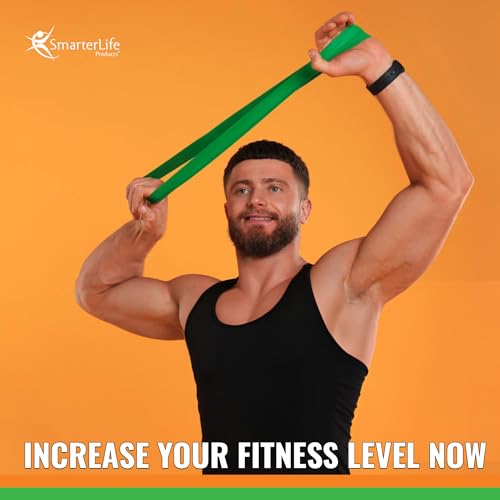 SmarterLife Resistance Bands for Working Out, Non-Latex Exercise Bands for Women, Men, 5 Extra Wide Workout Bands for Weight Loss, Home Gym, Booty Bands, Physical Therapy Bands, Workout Guide - Image 8