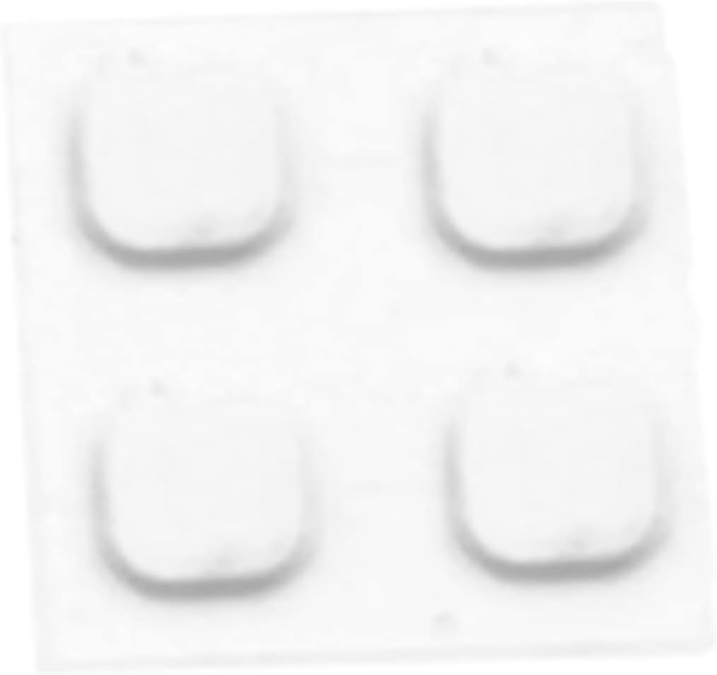 New for New3DS XL Flat Screw Hole Plugs Screen Pads White Replacement, for Nintendo New 3DS XL/LL New3DSXL Handheld Game Console, Original Rubber Screws Plug 4 PCS Repair Spare Parts