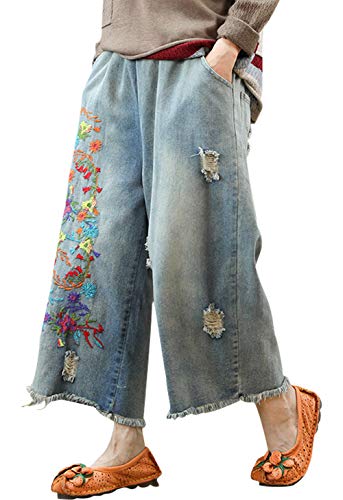 Women's spring autumn vintage cropped pants casual loose harem tr…